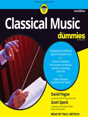 cover image of Classical Music for Dummies